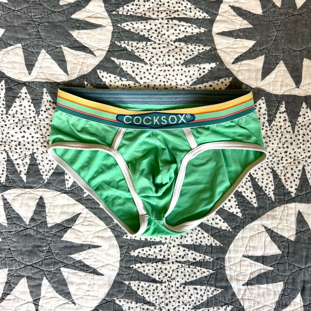 Green Cotton Briefs